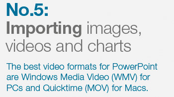Importing Images, Video and Charts - Make your presentation stand out