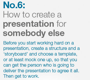 Creating a presentation for somebody else - Make your presentation stand out