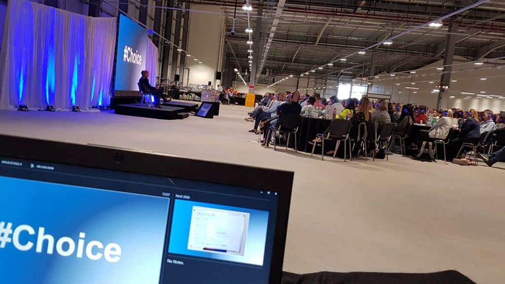 Distribution Centre Launch with Silent Disco headsets