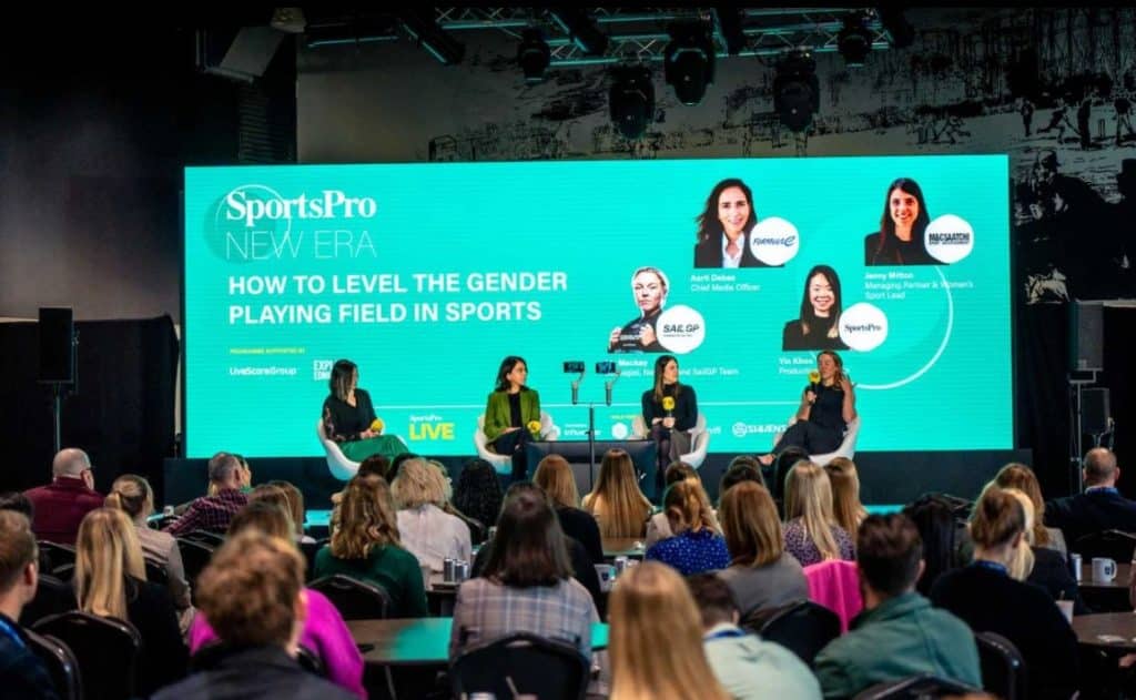 Sports Sponsorship Conference with LED screen backdrop
